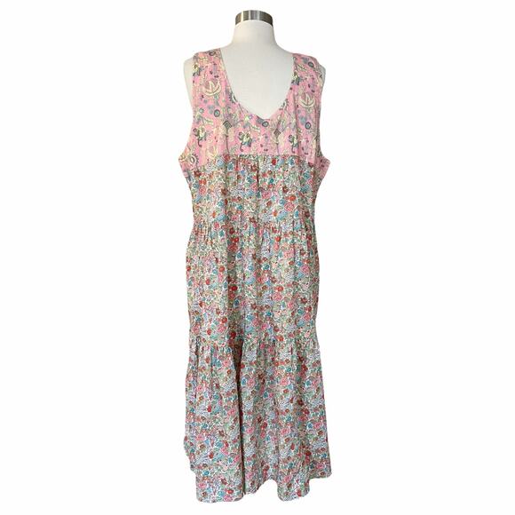 ROLLER RABBIT Elysian Day Coley Dress Floral Liberty Sleeveless Round Neck Small - Picture 9 of 14